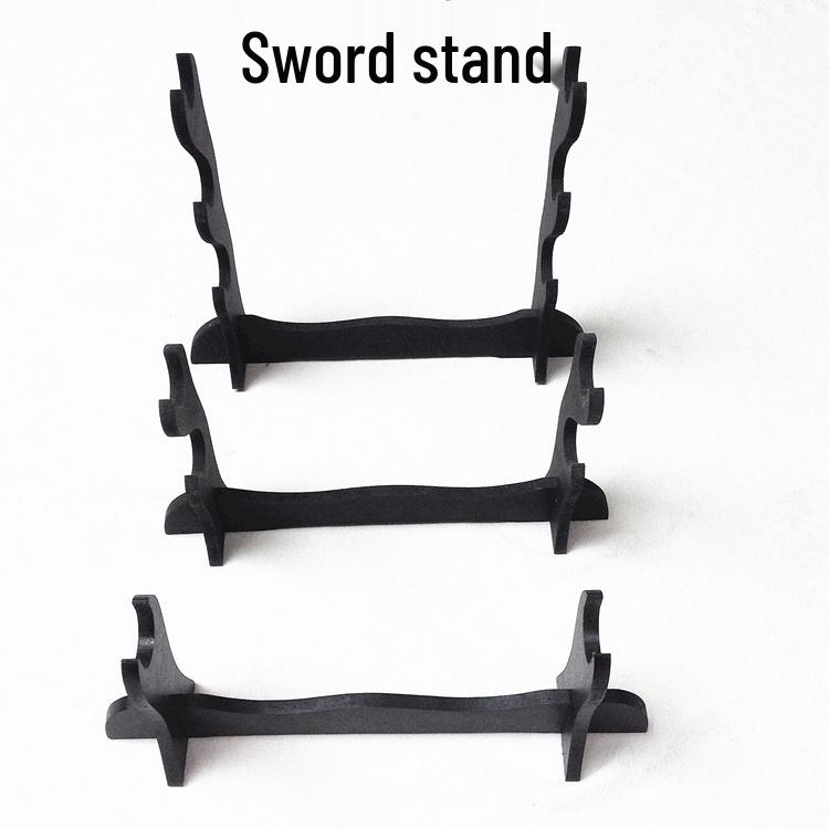 Sword and Flute Display Rack: One, Two, or Three-Layer Holder In White or Black