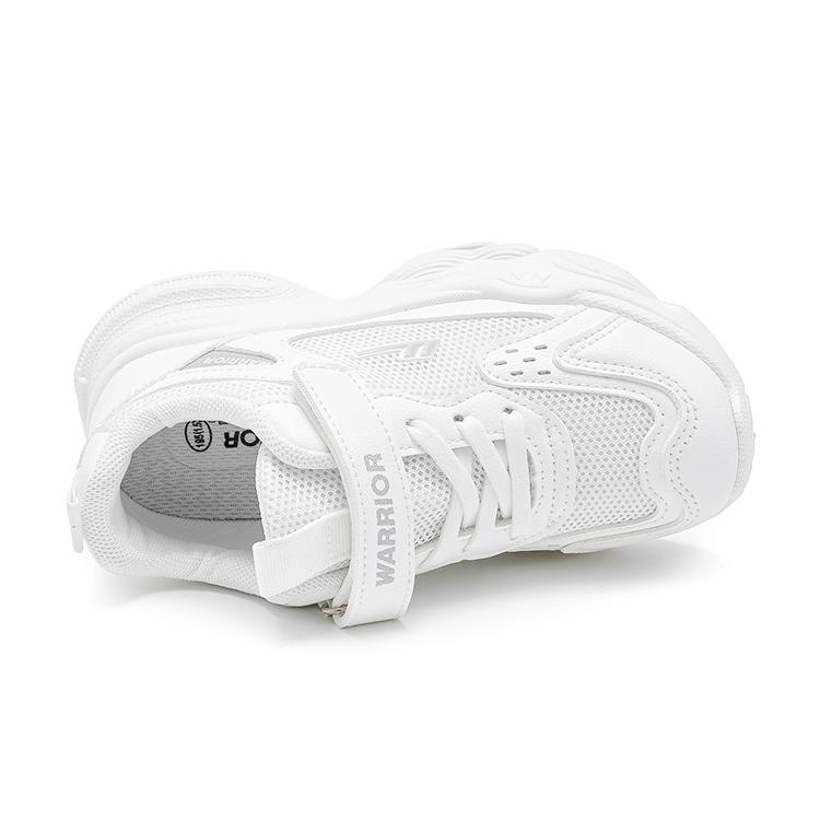 Warrior Breathable Mesh Casual Thick Sole Sneakers Lightweight Shock Absorbing Height Increasing Low Top Kids Running Shoes Kids Sneakers WZ(CL)-2043