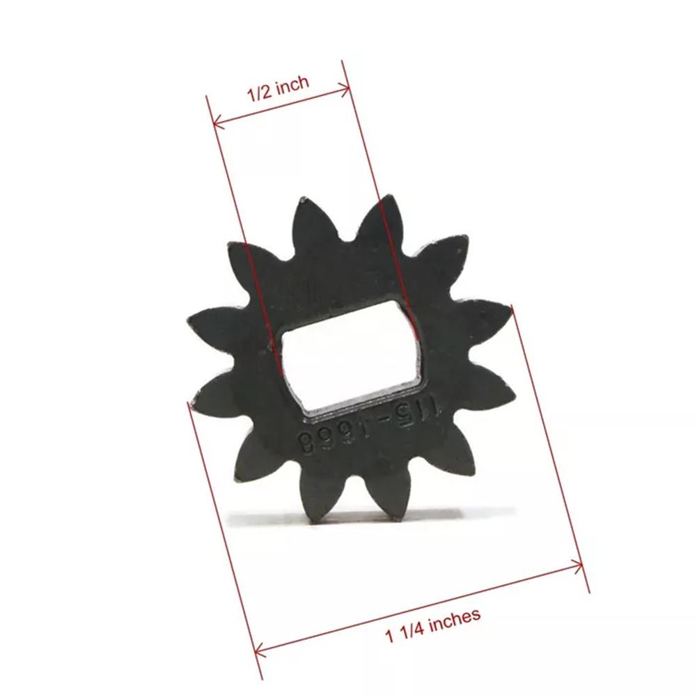 2pcs Gears Equipment Hassle-free Lawn Mower Metal Parts Pinion Gears Reliable Self-propelled Smooth Wheel 12 Tooth