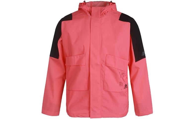 

Adidas Jackets Men s Pink Hooded Moderate Workwear FU6571 XL