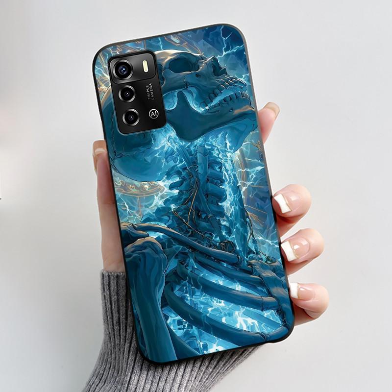 Casing For ZTE Blade V40 Vita 8045/A72 4G Case Luxury Dragon Cute Cool Boys Girls Black Matte Soft TPU Silicone Shell Back Cover