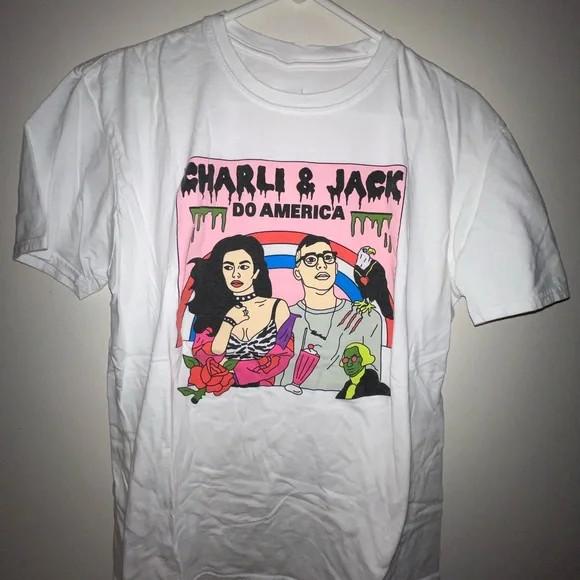 Charli Xcx Bleachers Jack Antonoff Do America 25 Тур Футболка SG015 Унисекс Футболка S