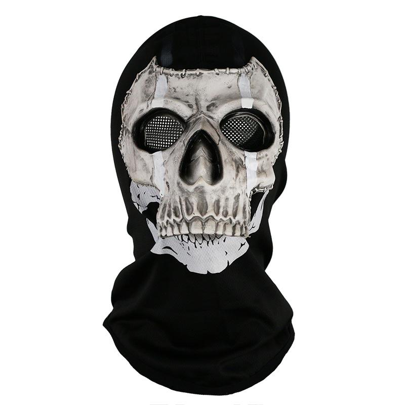 Maschera Teschio Fantasma Horror Halloween Unisex Call of Duty MW2 Copricapo in Lattice Elmetto Cosplay Esegui Festa Mascherata Oggetto di Scena Cosplay