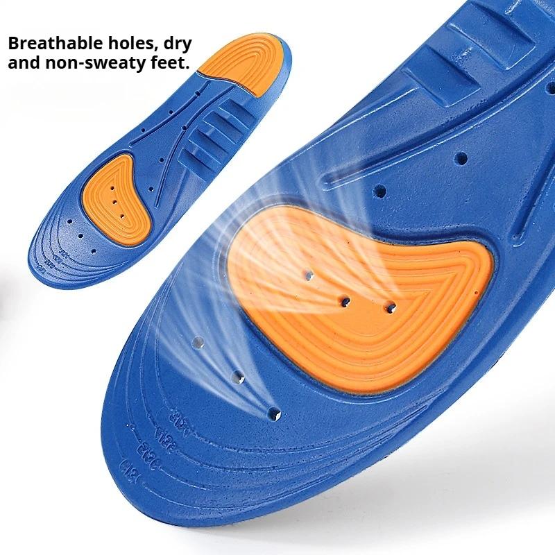 Men's Breathable Basketball Insoles Shock-Absorbing Heel Sports Running Outdoor 1Pair/2Pair New