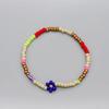 Soft Color Flower Beads Mix Bracelet Layered Flower Bead Bracelet 3 Colors