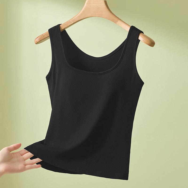 

Vest with chest pad, women s plus fat plus size, fat mm catties, sleeveless top inside, new in spring and summer m 37.5-47.5kg