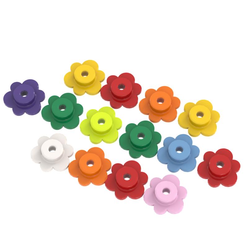 Non-Toxic Flower Stars Plant Moc Building Blocks Toys City Forest Classic Brick