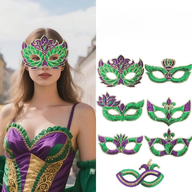 Anna Princess Carnival Face Mask With Diy Design For Halloween And Festival Party