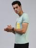 MONTE CARLO Men Smart Fit Green Tshirt