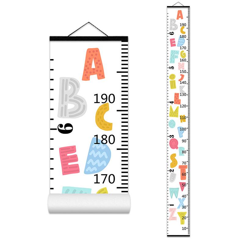 Nordic Style Children's Height Chart - Decorative Wall Hanging Measuring Sticker