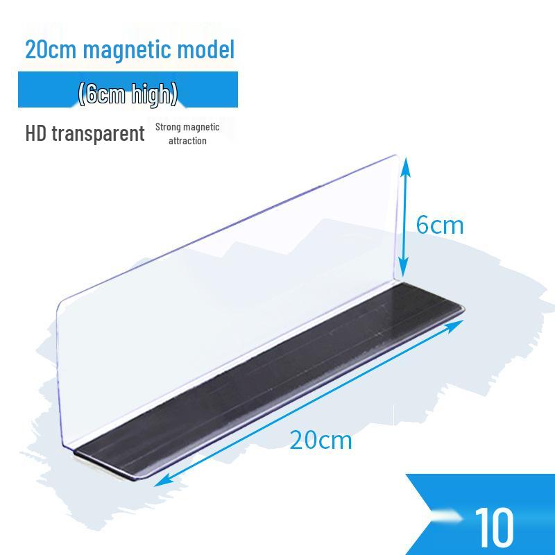 Plastic Shelf Divider for Small Items In Supermarkets and Convenience Stores