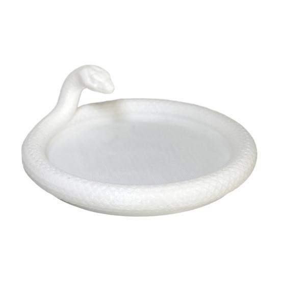 3D Printed Snake Tray Desktop Decorative Trinket Dish Multifunctional Jewelry Display Tray for Bracelet Earring Necklace