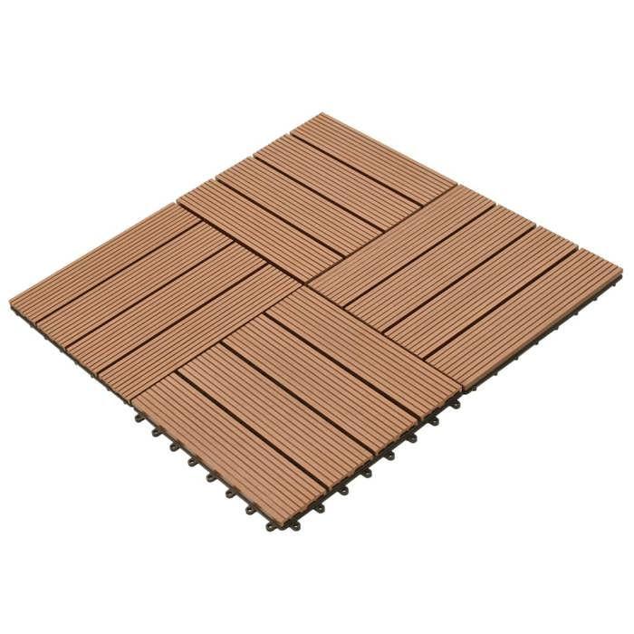 VidaXL 22x Carreaux de Terrasse Carreaux de Patio Carreaux de Balcon Carreaux de Jardin Carreaux de Plancher Carreaux de Sol 277796