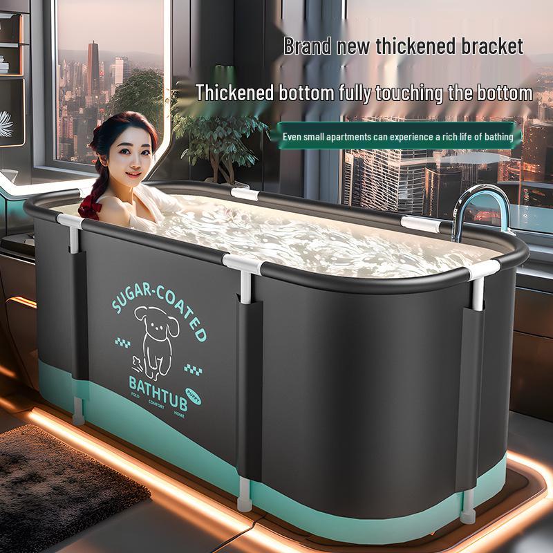 Portable Folding Bathtub for Adults - Full Body Home Bath Tub