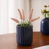 Nordic Mini Blue Ceramic Small Vase Creative Home Dining Table Living Room Bedroom hydroponics Flower Decoration Accessories 1Pc
