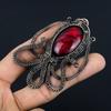 Red Flash Labradorite Pendant, 999 Copper Wire Wrapped Jewelry, Gemstone Jewelry Pendant, Handmade Wedding Gift Jewelry