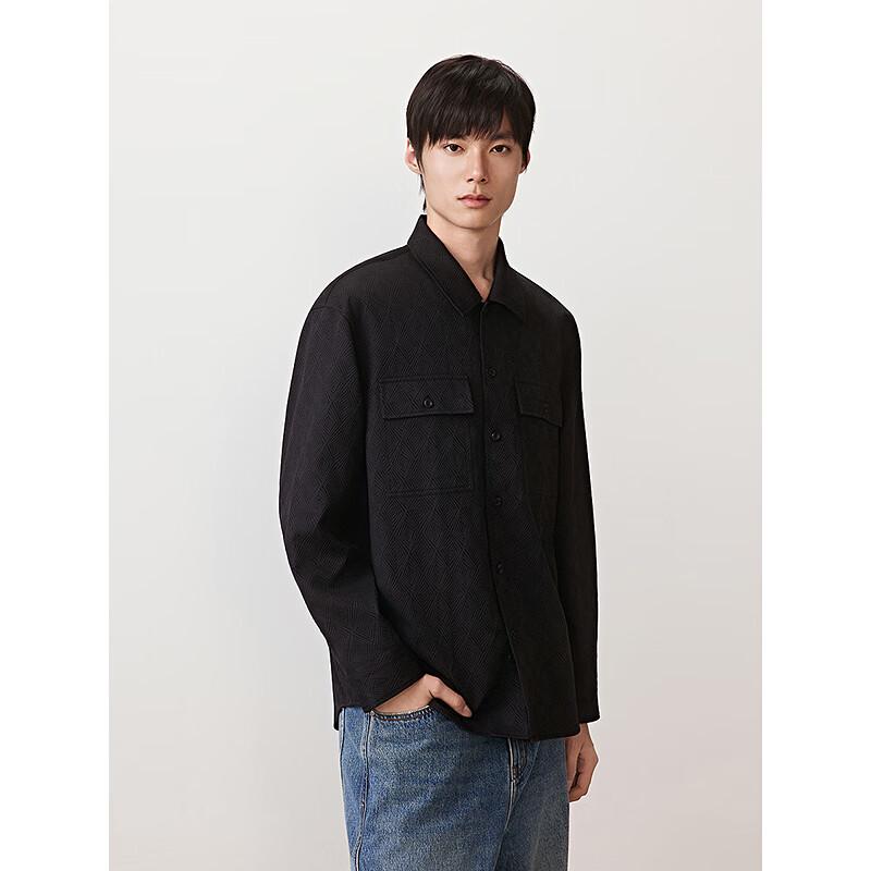GXG Men's Jacquard Casual Commuter Shirt