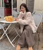 Women's Sweet Casual Plush Long Sleeve Jacket - Autumn/Winter 2025 Petite Loose Thick Warm Top