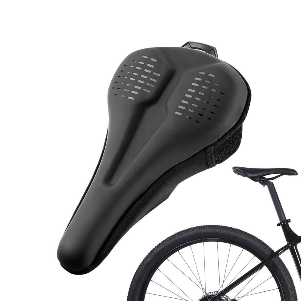 Bicycle Seat Cover Silicone Waterproof Saddle Anti-Slip Pad Bike Seat Pad For Outdoor Cycling Travelling Adventure Commuting