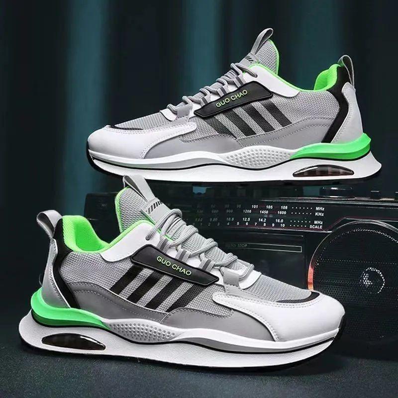 Men's shoes sports shoes fashion casual versatile non-slip new running shoes men's breathable fly-woven mesh trendy shoes