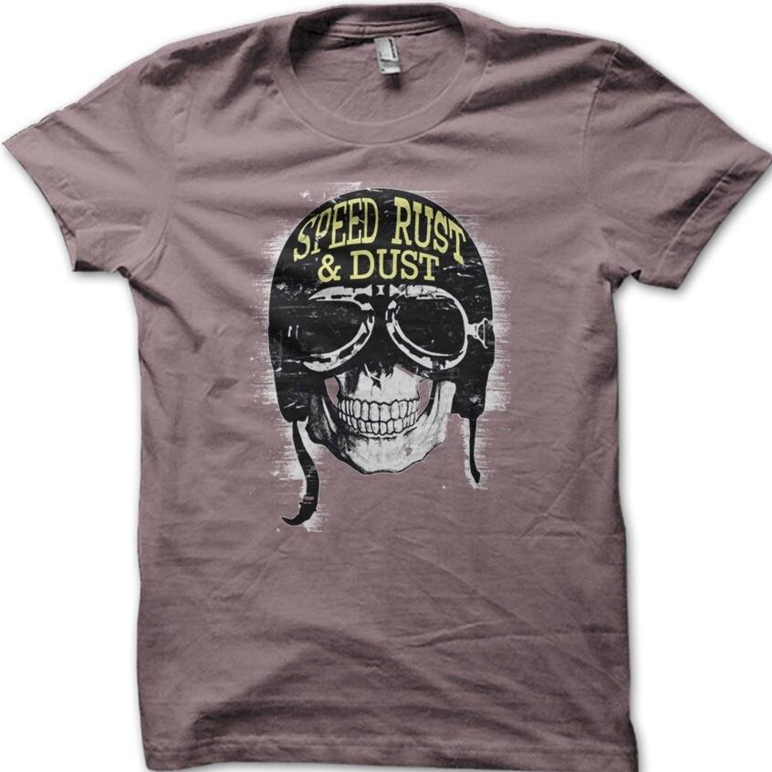 Футболка Speed Rust and Dust Biker Skull Airhead Cafe Racer Harley 007 L