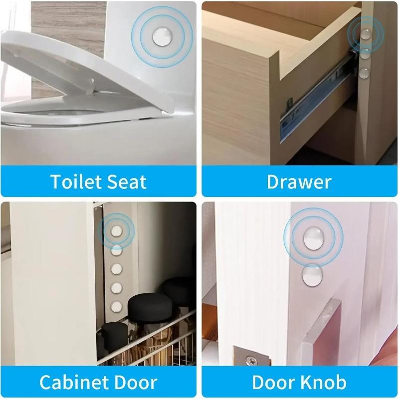 Wholesale Silicone Furniture Dots Self-Adhesive Clear Door Stop Rubber Damper Buffer Cabinet Bumpers Cushion Protective Pads