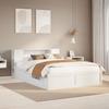 VidaXL Bed Frames Without Mattress White 140x190 Cm Solid Pine Wood, Bed, Solid Wood Bed Frame, Bedroom Furniture At 3323423
