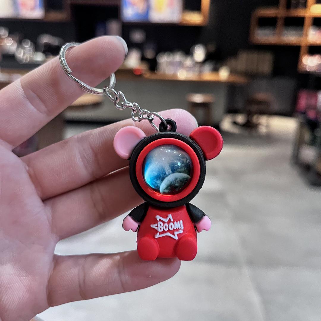 

Cosmic Star Rabbit Astronaut Keychain - Creative Couple Gift & Bag Charm