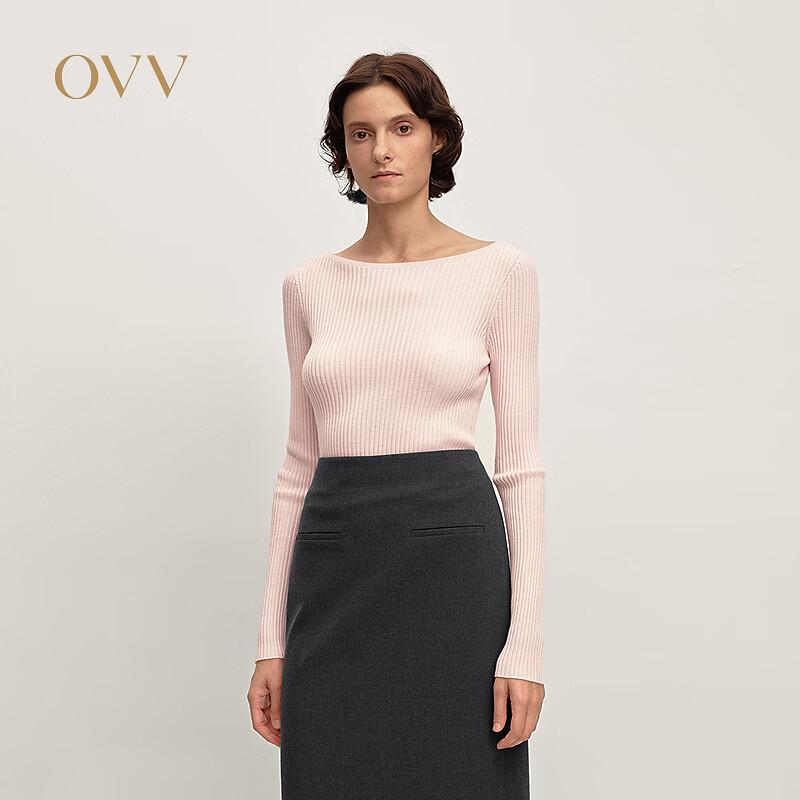 OVV Women s Machine Washable Wool Off-Shoulder Knit Top M