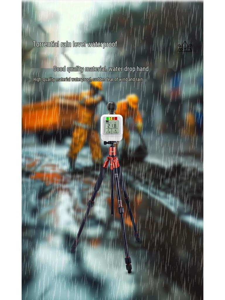 Heat Index & WBGT Thermohygrometer - Heatstroke Prevention Device with Black Globe Meter