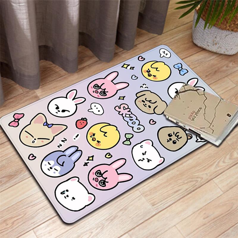Cartoon Rabbit Rug Floor Mat for Living Room or Bedroom Soft and Comfortable Carpet a Gift for Birthday and Holiday.ZFF0913256