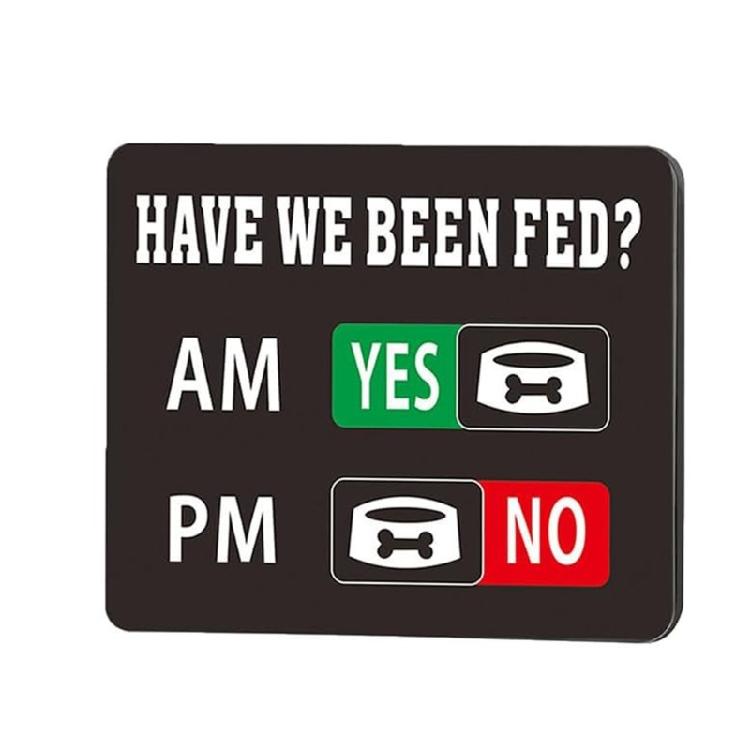 Dog Feeding Reminder,Have I Been Feds Dog Feeding Magnet,Feed Trackers AM PM,Feeding Reminder Slider for Fridge