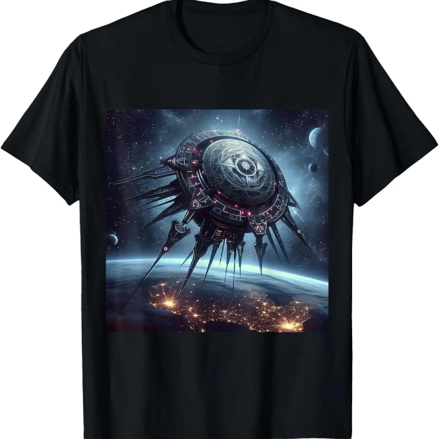 Ask Me About The Black Knight Satellite Ancient UFO T-Shirt XXXXXL чёрный