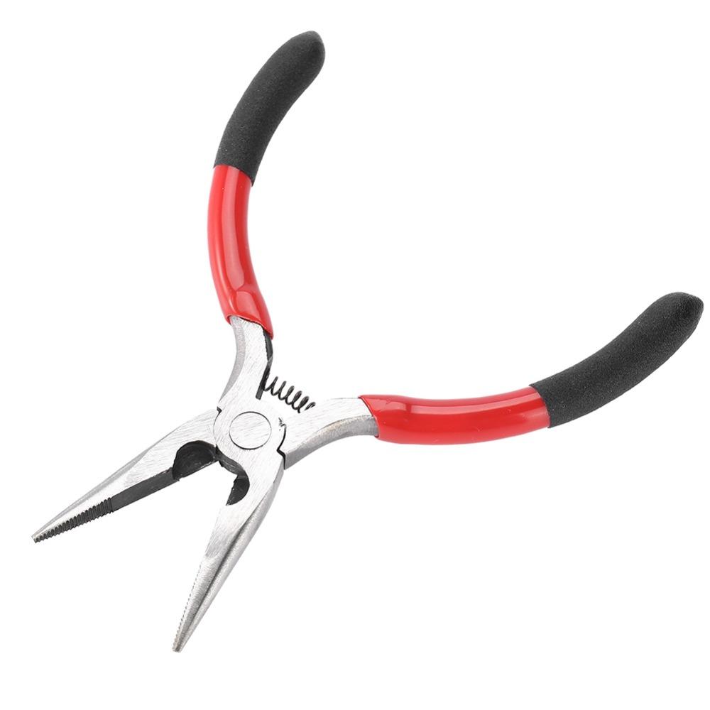 Non-Slip Grip Long Nose Pliers Steel Construction Wire Cutter Pliers Electrical Work