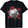 Disco Ball Kissing Lips Funny Party T-Shirt
