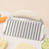 Ergonomic Handle French Fries Cutter Heavy Duty Vegetable Chopper Crinkle Cutter  for Fruits