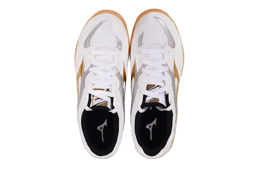 Men's Sneakers Mizuno Crossmatch Plio RX 4 Low top Table Tennis Shoes Unisex White