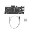 PCIE 1X To 3 Port 1394A Firewire Riser Card Dual Chip Design Support 1440x1080 800Mbps Expansion