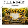 Multi Functional Sunflower and Rose Garden Photography Background - Home Decoration, Birthday, and Other Occasions