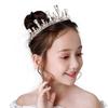 Crystal Tiara Headpiece for Girls – Golden Frozen Elsa Crown Hair Accessory