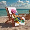 Ultra-Soft Beach Towel with Pocoyo Theme,Ideal for Pool - Camping, Diving - Perfect Travel Essential, Vibrant Beach Towel.