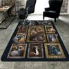 Fantasy Pigeon Portraits Pattern Rug Floor Mat for Living Room or Bedroom Soft and Comfortable Carpet a Gift for Birthday and Holiday.