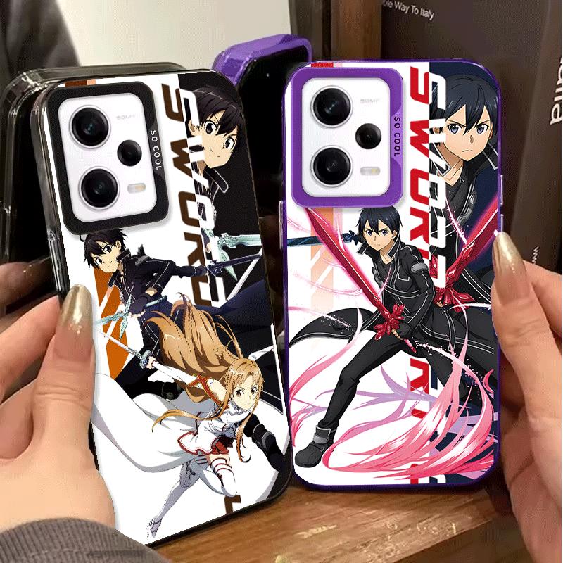 Anime Sword Art Online SAO Soft Phone Case for Xiaomi Redmi Note 13 14 15 Pro Plus 12S 12 11S 11 11T 10S 10 Shockproof Cover Bac