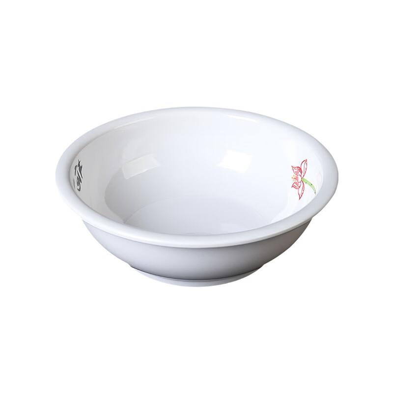 ZISIZ Melamine Imitation Porcelain Deep Soup Bowl