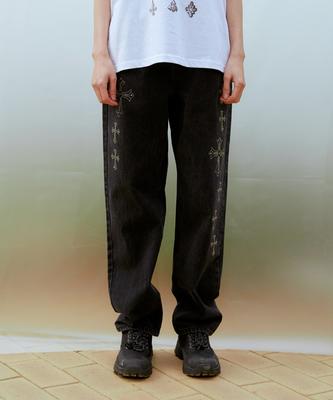 13MONTH Gemstone Denim Pants (Black)