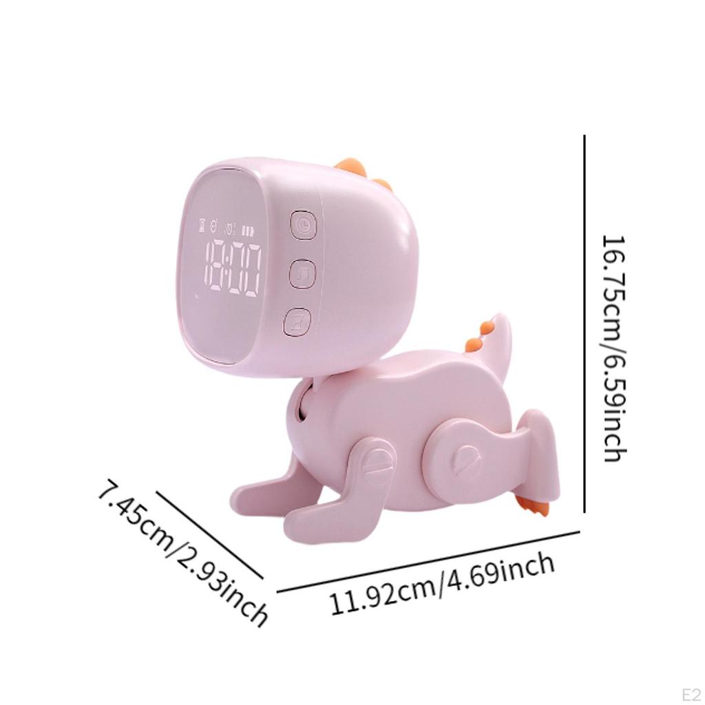 Cyfrowy Budzik Rzeźba Sypialnia Zegar na Stolik Nocny Dinozaur dla Chłopców Dziewcząt
