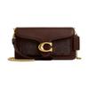 Tabby 19 Brand Logo Artificial Leather and Cowhide Crossbody Bag Small Women's Maple Brown