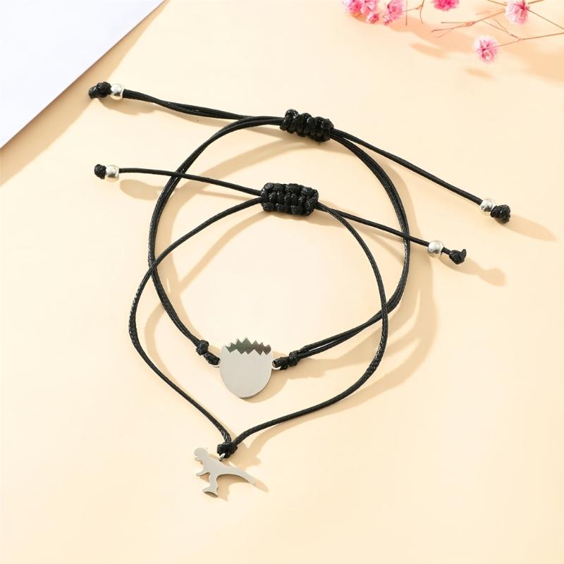 Fashionable Black Raptors Design Handwoven Bracelet for Mothers and Daughters Celebrating Special Occasions