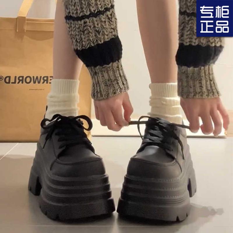 Women S Thick Sole Lace Up Casual Shoes