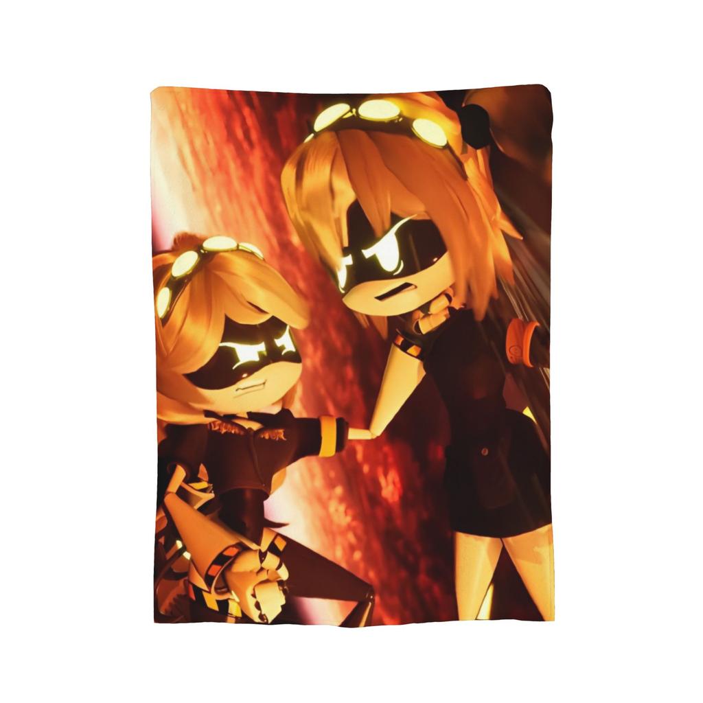 Murder Drones  Fleece Throw Blankets Uzi Doorman Aesthetic Blanket for Bed Bedroom Super Warm Bedroom Quilt,